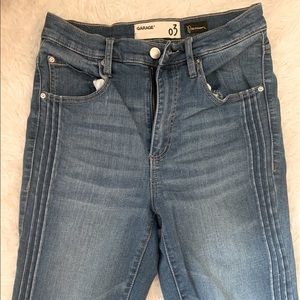 Striped side Garage jeans
